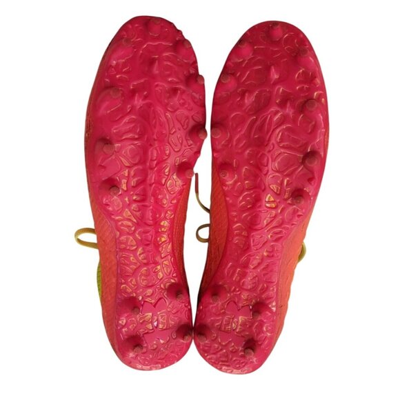 Under Armour Men’s Football Soccer Cleats Size 10 Neon Yellow Orange Pink Molded - Picture 5 of 8